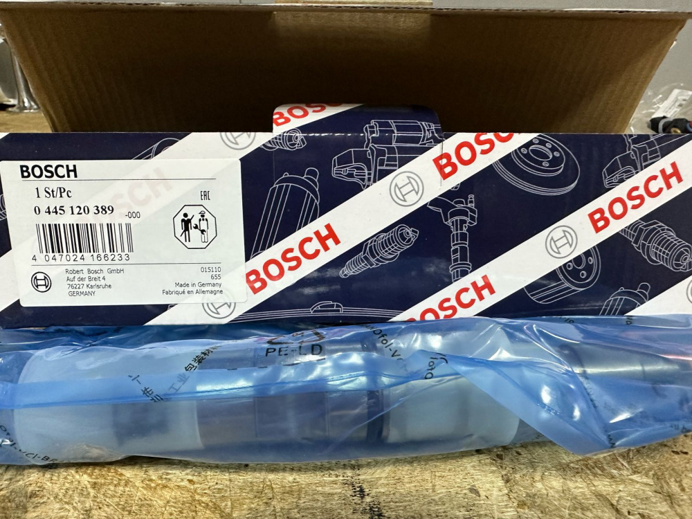 - Форсунка топливная Bosch 0445120389/612630090012 WP13 Shaanxi/Shacman